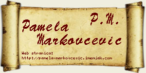 Pamela Markovčević vizit kartica